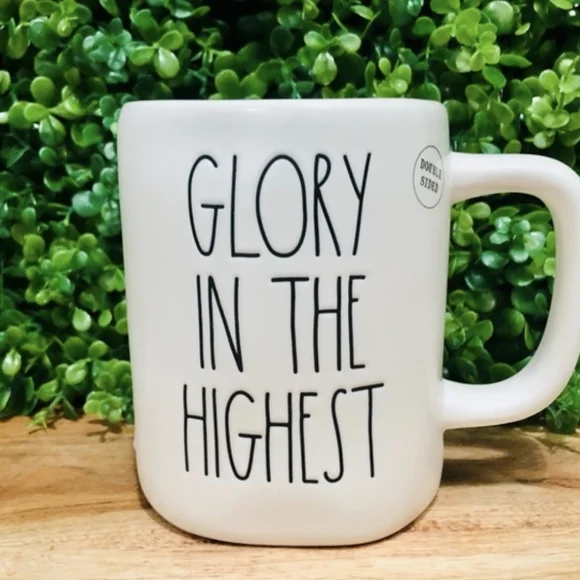 RAE DUNN 'GLORY IN THE HIGHEST' MUG - Picture 1 of 4